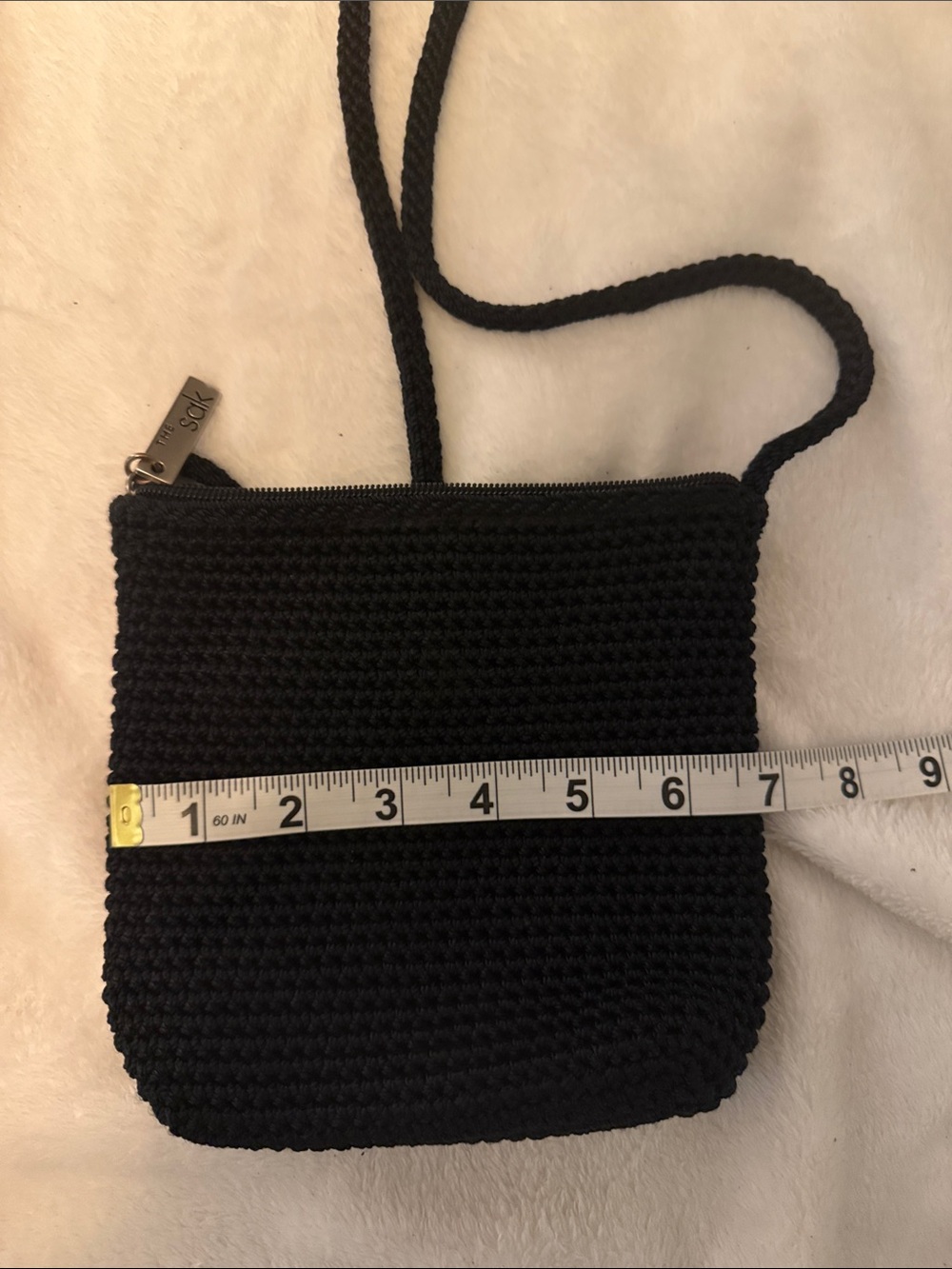 The Sak Black Woven Crossbody Bag